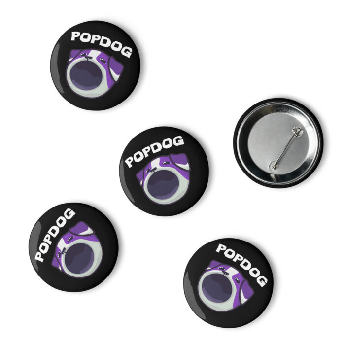 $POPDOG Set of pin buttons - Image 2